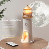 Gaeaspace  -  Moon Projection Lighthouse Night Lights Motion Sensor Dimmable Timing Ambient Night Lamp Bluetooth Music Christmas Birthday Gift