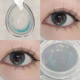 Gaeaspace  -  2PCs/Pair 10 Tone New Lenses Color Contact Lenses for Eyes Natural Colored Eye Lenses Beauty Eye Color Lens Yearly Use