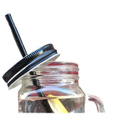 Gaeaspace  -  450ml Mason Jar Mugs with Handles Old Fashioned Glass Bottle Juice Drink Clear Glass Water Bottle With Cover Straw Drinkware Cup