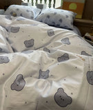 Gaeaspace  -  Fashion cute cartoon bear bedding set child teen,twin full queen lovely cotton home textile bed sheet pillow case quilt cover