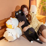 Gaeaspace   -  Long Black Cat Pillow Cute Big Size Animals Plushes Cat Throw Pillow Cushion Home Decor Kids Toys