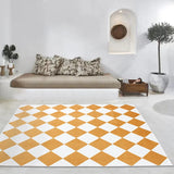 Gaeaspace  -  Japanese Style Carpets for Living Room Checkerboard Bedroom Decor Plush Rug Fluffy Soft Cloakroom Carpet Home Washable Floor Mat