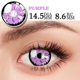 Gaeaspace  -  2PCS/Pair Purple Lenses For Eyes Anime Accessories Beauty Contact Lenses Pupils Makeup Natural Eye Color Lens Cosplay