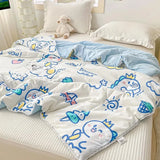 Gaeaspace  -  Baby Summer Cool Quilt Washed Cotton Infant Toddler Comforter Blanket Crib Quilt for Boys Kids Nap Quilt Air Conditioner Cover