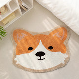 Gaeaspace  -  Tufting Dog Bathroom Mat Fluffy Carpet Anti Slip Rug Kids Bedroom Floor Pad Doormat Aesthetic Home Room Warm Nursery Decor