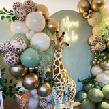 Gaeaspace  -  117Pcs Crazy Animal Theme Decorative Balloon Arch wreath Set, Giraffe Latex Balloon, Boys and Girls' Birthday Party Supplies