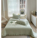 Gaeaspace  -  New Class a Maternal and Child Grade Pure Cotton Washed Cotton Lace Bedspread