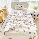 Gaeaspace  -   New Children's Summer Quilt Knitted Cotton Summer Quilt Kindergarten Duvet Ice Cream Summer Quilt Airable Cover