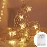 Gaeaspace  -  LED String Lights Outdoor Star Chain Lights Garland Lights Bulb Fairy Lights Party Home Wedding Garden Christmas Decor