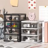 Gaeaspace  -  Transparent Small Desk Organizer Desktop Storage With Drawers For Arts Crafts Stationary Cosmetics Storing Rack Home Organizer