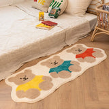 Gaeaspace  -  Cartoon Carpet Cute Bear Floor Mat Bedroom Bedside Carpet Soft Area Rugs For Living Room Kawaii Non-Slip Foot Rugs