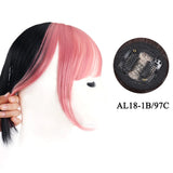 Gaeaspace  -  Synthetic Topper Hairpiece False Bang Clip-In Bangs Extension Natural Fake Fringe Invisible Clourse Hairpiece for Women