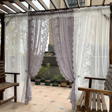 Gaeaspace  -  European style garden lace gauze curtain  curtains for bedroom  curtains for living room luxury Home decoration