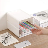 Gaeaspace  -  Stackable Desktop Storage Drawers Document Sundries Holder Cosmetic Organizer Box for Office School Home Storage Cabinet