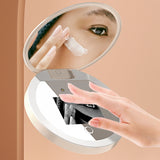 Gaeaspace  -  UV Mirror Sunscreen Testing Camera with Light 2X Magnification Travel Makeup 3.5in Pocket Size L