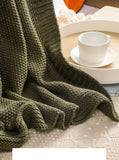 Gaeaspace  -  Christmas Gift Cable Knit Throw Blankets for Couch Soft Warm Cozy Versatile Decorative Knitted Throw Blanket for Sofa