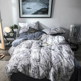 Gaeaspace  -  Pastoral Floral Bedlinens Egyptian Cotton Bedding Set Queen King Ru Full Size Sheet Duvet Cover Set Underwear