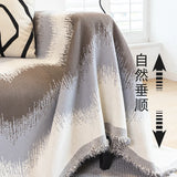 Gaeaspace  -  Modern Wavy Lines Sofa Cover Cloth for Living Room Decor, Full Cover, Universal Couch Towel Mat, Dust Proof Sofa Cushion Cover