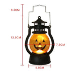 Gaeaspace  -  Halloween Pumpkin LED Lamp Portable Handheld Small Oil Lamp Halloween Party  retro Home Decoration Horror Props