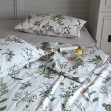 Gaeaspace  -  1Pc Pure Cotton Floral Summer Quilt, Air Conditioning Quilt, Blanket, Bedspread, Bed Comforter, Home Textiles, 150x200/200x230cm