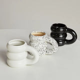 Gaeaspace  -  Creative Water Cup Ceramic Mug Nordic Coffee Cups with Big Handrip Colored Ceramics Big Juice Mugs