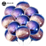 Gaeaspace  - 20Pcs 22''Earth Balloons 4D Round Globe Balloons World Map Bubble Foil Balloons Travel Theme Birthday Party Earth Day Decoration