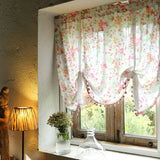 Gaeaspace  -  British floral semi shading American style pull-up curtain for kitchen, living room, bedroom, z decoration