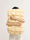 Gaeaspace  -  New Tencel Cotton Pineapple Bread Imitation down Pillow Hotel Household Pillow