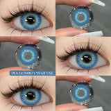 Gaeaspace  -  1pair Blue Colored Lenses for Fashionable Eyes Green Color Contact Lenses for Eyes Lenses Annual Lens Brown Eyes