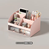 Gaeaspace  -  Office Desktop Storage Box Organizer Transparent Small Drawer Storage Cabinet Student Desk Stationery Sundries Organizer Boxes