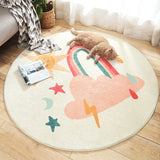 Gaeaspace  -  Nordic Style Carpets for Living Room Cartoon Bedroom Decor Round Carpet Large Area Children Floor Mat Home Thicken Plush Rug