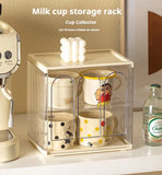 Gaeaspace  -  Dustproof Cup Storage Rack, Acrylic Holder, Water Cup, Tea Cup Display Rack, Desktop Cup Storage Box