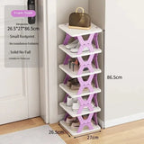 Gaeaspace  -  6 Tier Folding Shoe Rack Multi-folding No Installation Home Storage Shelf Dormitory Multifunctional Economic Storage Shoe Rack