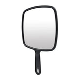 Gaeaspace  -  Handheld Mirror Professional Handheld Salon Barbers Hairdressers Mirror with Handle Practical Hand Mirror for Home (Black)