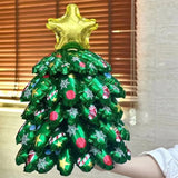 Gaeaspace  -  Christmas Theme Party Balloons Decorations Desk Christmas Tree Foil Balloon Merry Christmas Party New Year Party Decoration