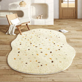 Gaeaspace  -  Modern Cream Style Irregular Large Area Living Room Carpet Light Luxury Shaped Soft Bedroom Carpets Plush Comfortable Lounge Rug