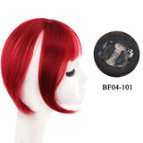 Gaeaspace  -  Synthetic Topper Hairpiece False Bang Clip-In Bangs Extension Natural Fake Fringe Invisible Clourse Hairpiece for Women