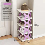 Gaeaspace  -  6 Tier Folding Shoe Rack Multi-folding No Installation Home Storage Shelf Dormitory Multifunctional Economic Storage Shoe Rack