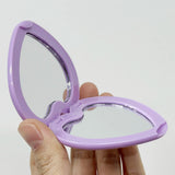 Gaeaspace  -  Heart Shaped Double Sided Hand Mirror, Popular Cute Heart Makeup Mirror, Compact Mirror