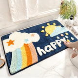 Gaeaspace  -  Kawaii Carpet Cartoon Rabbit Plush Carpets Non-slip Bedside Living Room Floor Mat Japan Korean Area Rugs Bedroom Soft Fluffy Mat