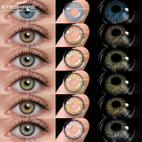 Gaeaspace  -  1Pair Color Contact Lenses Colored Contacts for Eyes Brown Colorful Eyes Lenses Yearly Cosmetic Makeup Eye Contact Lens