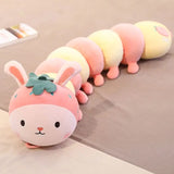 Gaeaspace  -  Cute Cartoon 90/120CM Caterpillar Pillow Home Bedroom Girls Sleeping Throw Pillow Living Room Sofa Cushion Bay Window Pillow