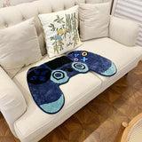 Gaeaspace  -  Gamer Controller Shaped Tufted Rug Plush Comfort Non-Slip Game Room Decor Durable Easy Care Vibrant Colors Kids Teens Bedroom