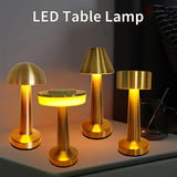 Gaeaspace  -  Retro LED Table Lamp Touch Dimmable Rechargeable Desk Light for Restaurant Coffee Bar Atmosphere Backlight Home Bedroom Decor