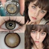 Gaeaspace  -  1 Pair Natural Colored Contact Lenses for Eyes New Contact Lenses Blue Colorful Lenses Gray Contacts Beauty Makeup Lens