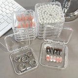 Gaeaspace  -  Clear Press On Nails Storage Box Nail Art Display Box Fake Nail Art Organizer Holder for Nail Salon Portable Craft Storage Box