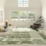 Gaeaspace  -  French Green Living Room Decoration Carpet Small Fresh Home Lounge Bay Window Non-slip Rug Luxury Balcony Bathroom Kitchen Rugs