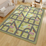 Gaeaspace  -  Simple Large Area Washable Living Room Carpet Cartoon Soft Non Slip Bedroom Carpets Sthickened Plush Children Room Crawling Rug