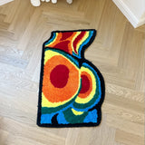 Gaeaspace  -  Sexy Butt Temperature Creative Door Mat Soft Tufted Bathroom Rug Body Pattern Cartoon Carpet Cute Bedside Carpet Home Room Decor