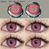 Gaeaspace  -   1 Pair Fashion Pink Cosplay Anime Lenses Color Contact Lenses for Eyes Cosmetics Purple Lenses Yearly Eye Contact Lens